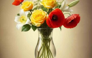 Summer Flowers Roses and Lilies