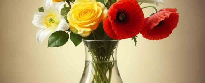 Summer Flowers Roses and Lilies